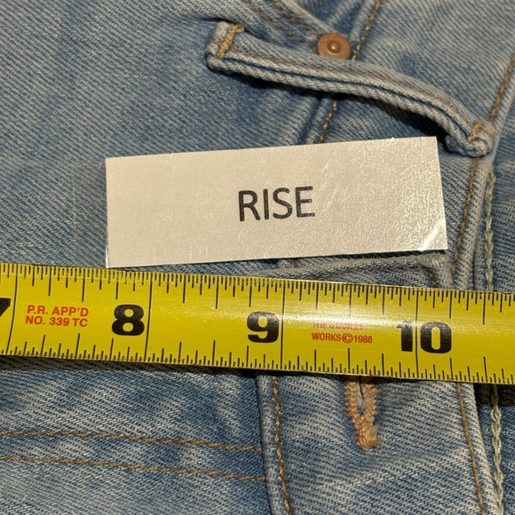 Mother Women Jeans Weekender Fray Crop Flare Mentally Elsewhere Sz 28 LightBlue - Picture 14 of 16